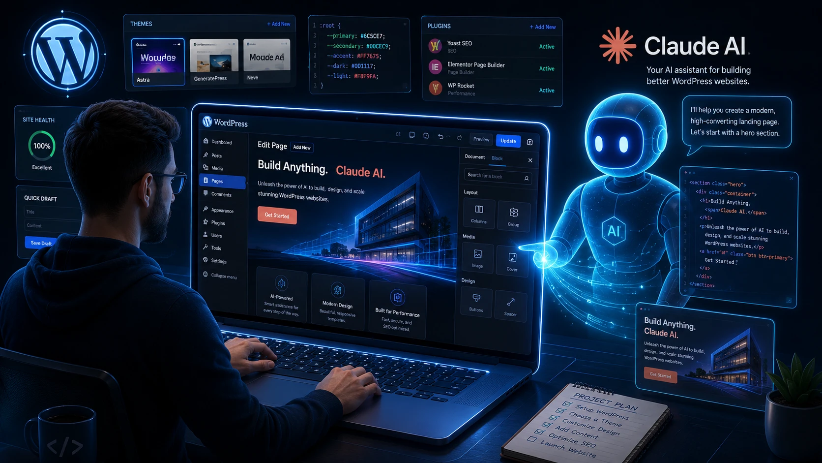 How to Build a Professional WordPress Website with Claude AI: কোডিং ছাড়াই বিশ্বমানের ওয়েবসাইট তৈরির করুন